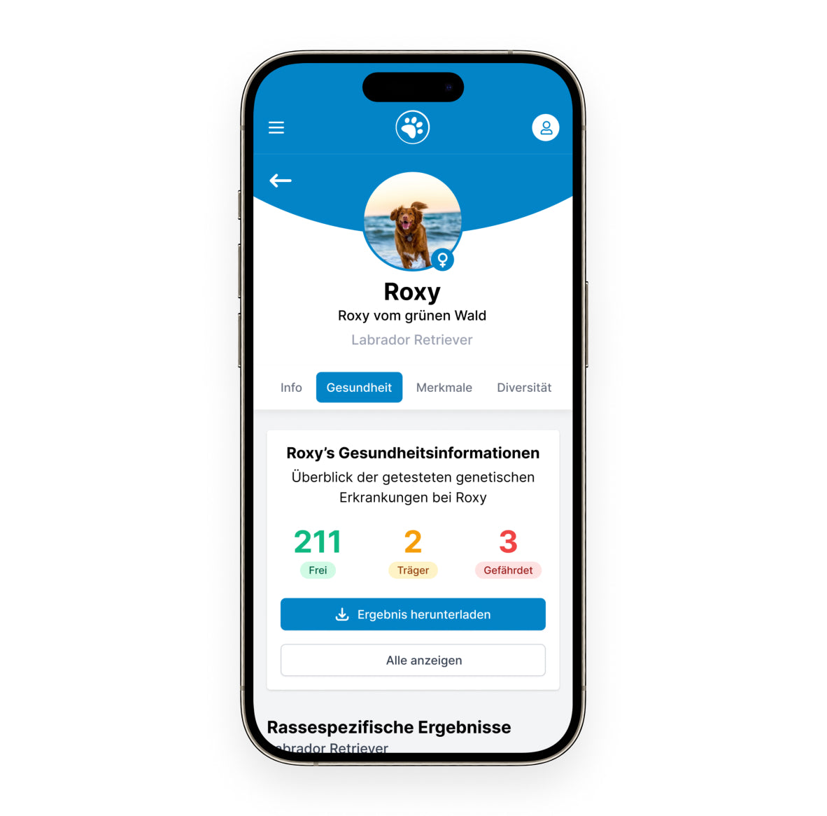 DogCheck 4.0 + ISAG 2020 DNA-Profil