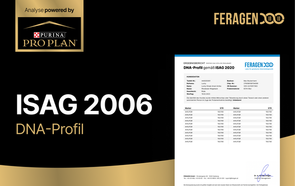 DNA-Profil (ISAG 2006) Powered by Purina® Pro Plan