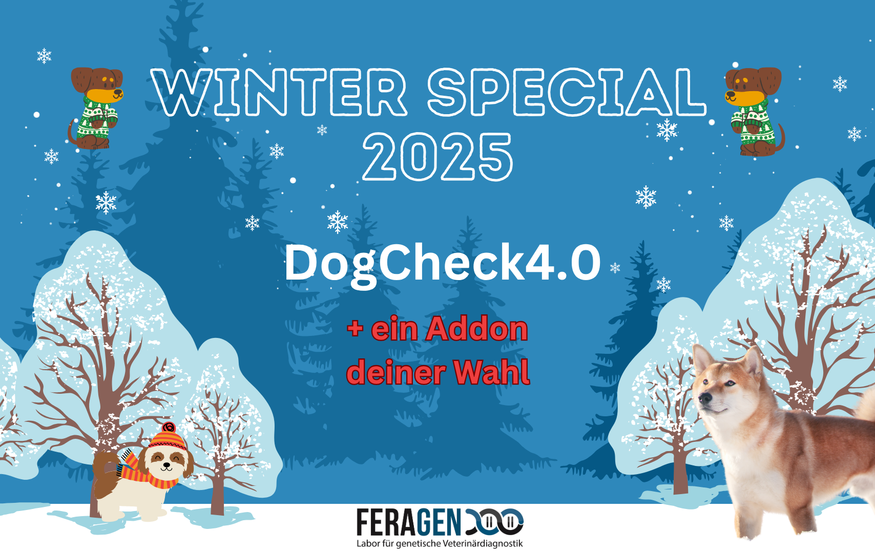Winter Special 2025 - DogCheck 4.0, gratis Einzelanalyse nach Wahl + ISAG 2020